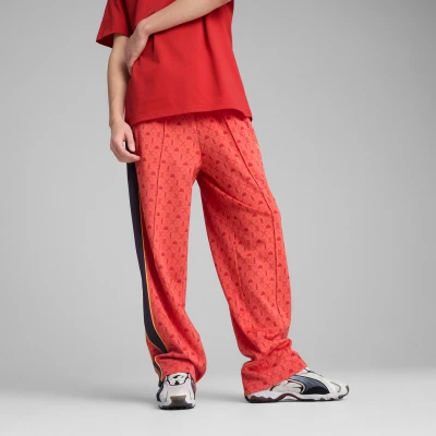 Afbeelding van Puma ROAD TO Unity Relaxed Straight Trainingsbroek, Maat: Small, Red fire aop