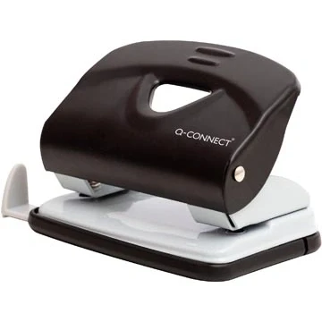 Afbeelding van Q CONNECT Medium Duty perforator Metaal 2 gaats 20 vel Zwart