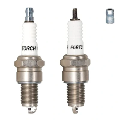 Afbeelding van 2 Stuks TORCH F6RTC 131 039 Bougie vervangen voor NGK BPR6ES Bougie,voor Bosch WR6DC WR7DC Champion RN9YC RN10YC Denso W20EPR U MTD 951 10292/751 10292, OEM
