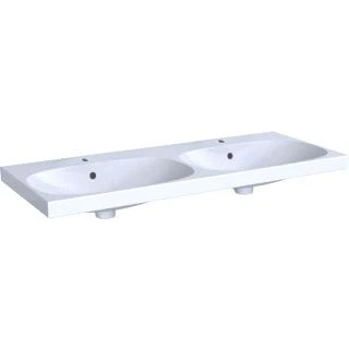 Afbeelding van Geberit Acanto dubbele meubelwastafel wit KeraTect (120 x 48,2 cm) 2x