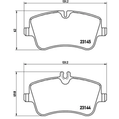 Afbeelding van Brembo Remblokset P 50 045X