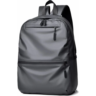 Afbeelding van Case2go Rugzak 15.6 Inch Rugtas Met Schouderbanden Extra vakken binnenkant Waterafstotend Grijs