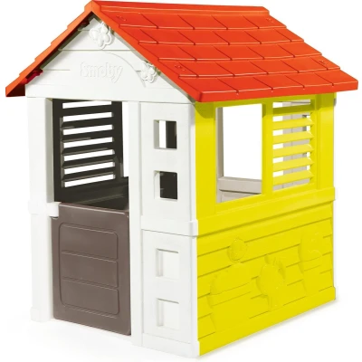 Afbeelding van Smoby speelhuis Lovely junior 110 x 98 127 cm wit/grijs/rood