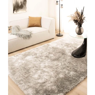 Afbeelding van Shaggy Tapijt/Vloerkleed Spark Zilver 300x400 Cm