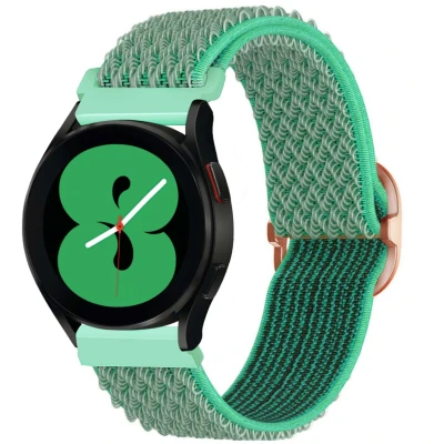 Afbeelding van Elastisch nylon bandje Universeel 20 mm aansluiting Turquoise iMoshion Textiel