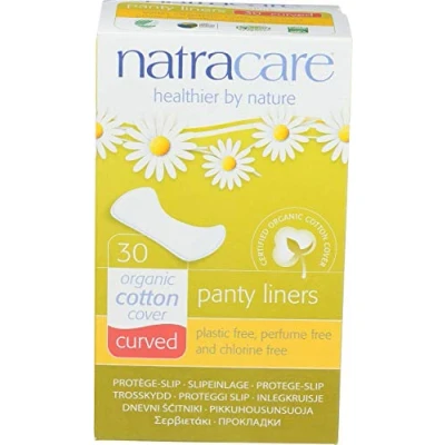 Afbeelding van Natracare Panty Liners Curved Inlegkruisjes plasticvrij 30ST