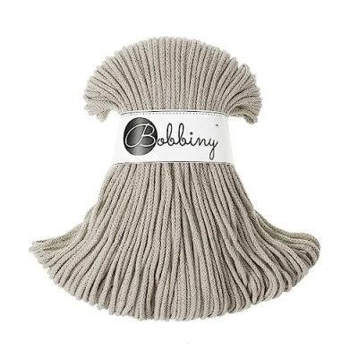 Afbeelding van Bobbiny Junior Beige (Creme/Bruin) gerecycled katoen garen