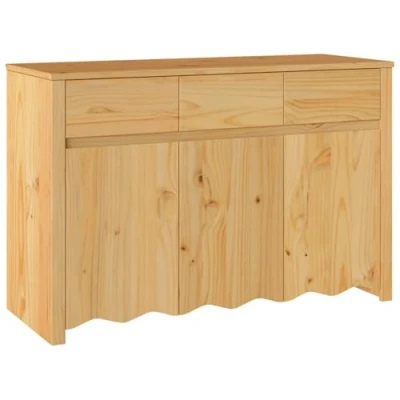Afbeelding van vidaXL Eiken Massief Eikenhout Middelgroot Opberg Dressoir