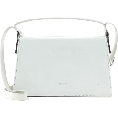 Afbeelding van BREE Leren Schoudertas Zou 8 Cross Shoulder Bag Camellia Nubuk Wit