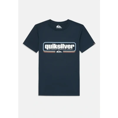 Afbeelding van Quiksilver BOX Shaped Youth Unisex Tshirt print, Maat: 128, Dark navy