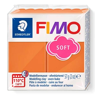 Afbeelding van STAEDTLER 8020 76 ST Fimo Soft normaal blok, modelleermassa, 57 g, cognac