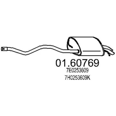 Afbeelding van Einddemper MTS 01.60769
