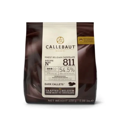 Afbeelding van Callebaut Chocolade Callets Puur (811) 400g