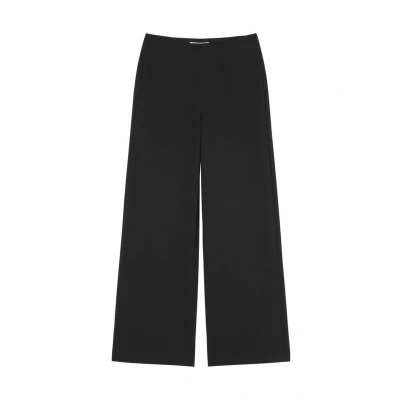 Afbeelding van Marc O&#039;Polo WIDE Fitted AT Waist WITH Darts Broek, Dames, Maat: 44, Black
