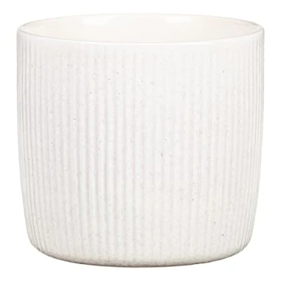 Afbeelding van Scheurich Solido Linea, bloempot van keramiek, kleur: Perla, 21,2 cm diameter, 19,3 hoog, 5,6 l vol.