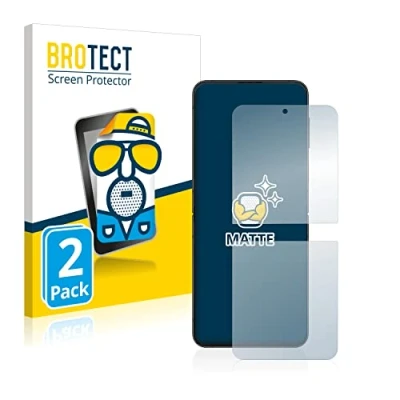 Afbeelding van BROTECT (2 Stuks) Antireflecterende Beschermfolie voor Samsung Galaxy Z Flip 4 Anti Glare Screen Protector, Mat, Ontspiegelend