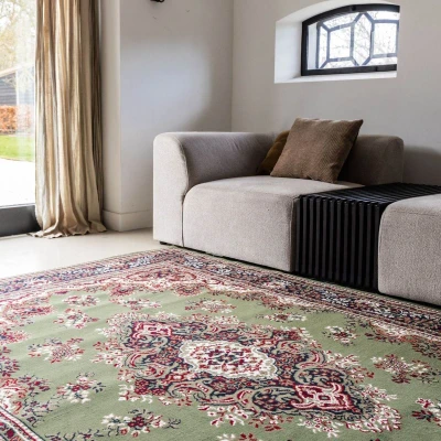 Afbeelding van Interieur05 Vintage vloerkleed Nain Perzisch Groen