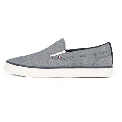 Afbeelding van TOMMY HILFIGER TH Hi Vulc Low Slip On Ch Fm0fm05390 Heren, Blue Desert Sky, 40 EU