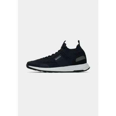 Afbeelding van BOSS Titanium RUNN KNST N Sneakers laag, Heren, Maat: 49, Dark blue one Polyester