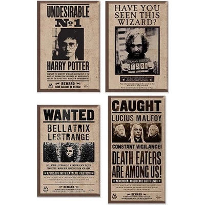 Afbeelding van HARRY POTTER Wanted 4 Magnets Set