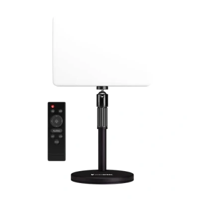 Afbeelding van Oversteel Chromius LED Streaming Light met statief, instelbare kleurtemperatuur 3000 6500K, afstandsbediening