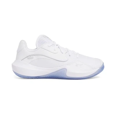 Afbeelding van Under Armour UA Lockdown 7 Low Wit/Wit/Metallic Zilver 6, Wit Metallic Zilver, 40 EU