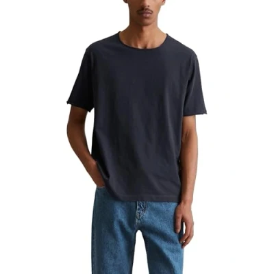 Afbeelding van Marc O&#039;Polo Denim RAW CUT Tshirt basic, Heren, Maat: XXL, True navy