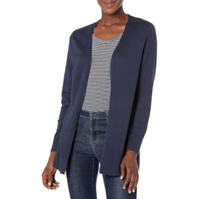 Afbeelding van Amazon Essentials Lichtgewicht vest met open voorkant voor dames (verkrijgbaar in grote maten), marineblauw, 2X