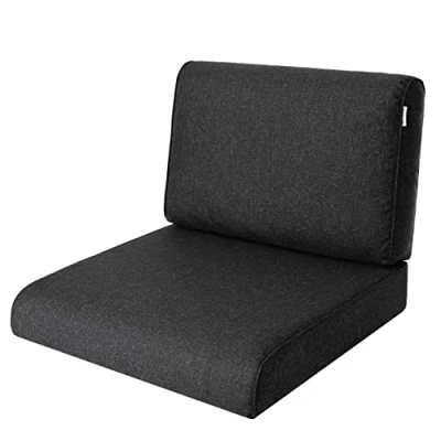 Afbeelding van PillowPrim kussen voor rotan stoel outdoor zitkussen meubels zwart 50 x cm