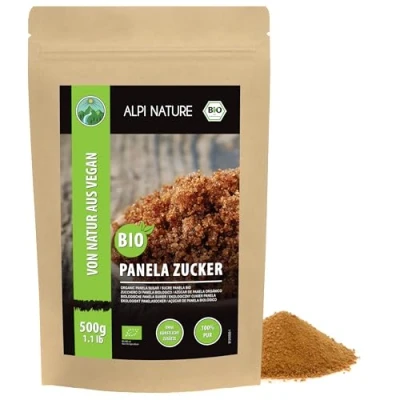 Afbeelding van Bio Panela suiker, bruine suiker rauw en 100% natuurlijk, hele rietsuiker zonder toevoegingen (500 GR)