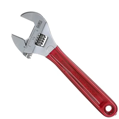 Afbeelding van Klein Tools D507 8 Verstelbare moersleutel, extra capaciteit kaak gesmede aandrijfsleutel met hoogglans chroom afwerking, inch