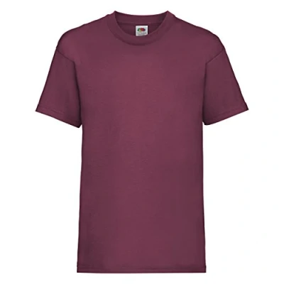 Afbeelding van Fruit of the Loom Childrens/Kids Unisex Valueweight Short Sleeve T Shirt (12 13) (Burgundy)