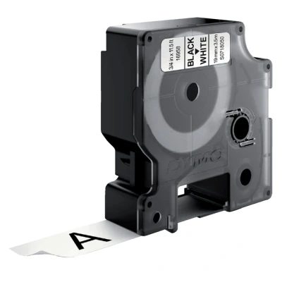 Afbeelding van Dymo 16958 (S0718050) Tape Zwart op wit (19 mm)