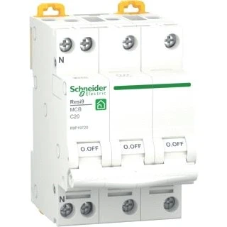 Afbeelding van Schneider Inst. Automaat R9P19720 20A 3P+N C Kar. 6 Ka