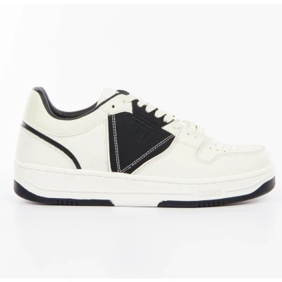 Afbeelding van Guess Anona Sneakers laag, Heren, Maat: 42, Mehrfarbig schwarz Pu