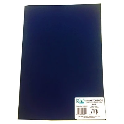 Afbeelding van West 266051 A3 140 gsm Gelamineerd Schetsboek Blauw