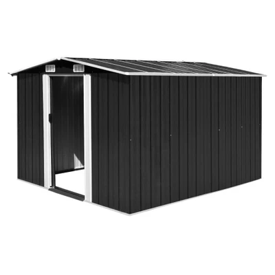 Afbeelding van Tuinschuur 257x298x178 cm metaal antracietkleurig