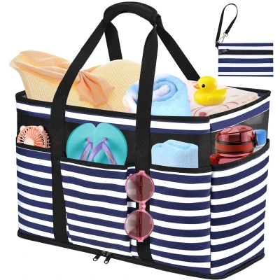 Afbeelding van Unyqoos® Ruime Waterbestendige Strand en Reistas met Multifunctionele Vakken voor Dames Familieuitjes