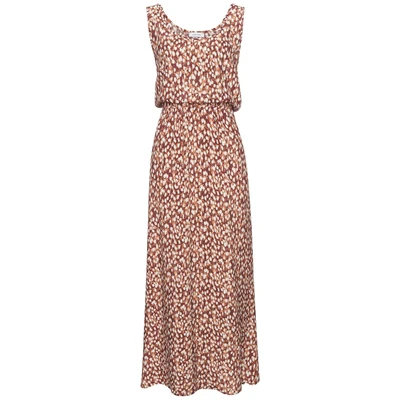Afbeelding van NU 20% KORTING: Vivance Maxi jurk met diepe ruguitsnede, drukjurk, damesjurk lang