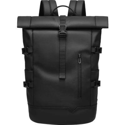 Afbeelding van Inovra ® Waterdichte Rolltop Rugzak voor Fietsen, Reizen en Dagelijks Gebruik met Grote Capaciteit
