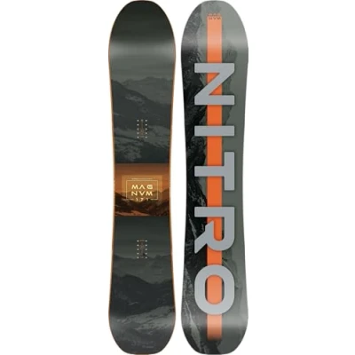 Afbeelding van Nitro Snowboards Magnum BRD&#039;25 Allmountainboard, directional, cam out camber, all terrain, freeride, breed, voor grote voeten