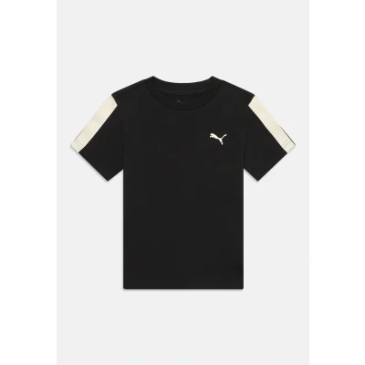 Afbeelding van Puma TAPE TEE Unisex Tshirt print voor kinderen, Maat: 128, Black
