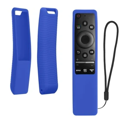 Afbeelding van kwmobile hoes geschikt voor Samsung BN59 01274A / 01330B Siliconen anti slip afstandsbediening in blauw