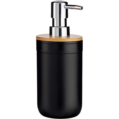 Afbeelding van Berilo Zeeppompje zeepdispenser kunststof zwart 350 ml