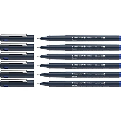 Afbeelding van Schneider Pictus Fineliner (lijndikte 0,4 mm) 6 pack, blauw