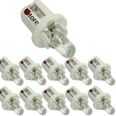 Afbeelding van 10 stuks LED lampen T5 B8.5D voor dashboard, instrumenten, wit, 12 V, Wit