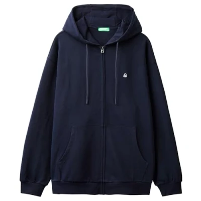 Afbeelding van United Colors of Benetton Sweatshirt zonder capuchon voor heren, Blauw, M
