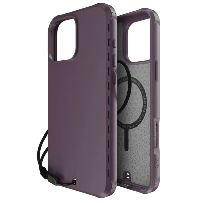 Afbeelding van Apple iPhone 16 Pro Max MagSafe Hoesje Kunststof BodyGuardz Backcover/Hardcase Paars Telefoonhoesje Shockproof/Valbescherming
