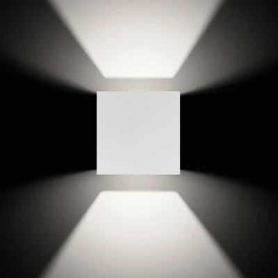 Afbeelding van LCD LED buitenwandlamp 5081 up/down wit