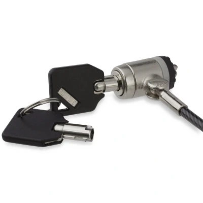 Afbeelding van StarTech.com LTLOCKKEY kabelslot Zwart, Zilver 2m